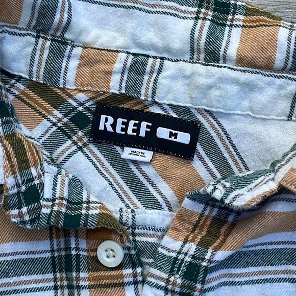 Reef Vaughn Long Sleeve Flannel Shirt, marshmallow multi - Picture 5 of 8